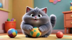 Мультик для детей. Наш котик Пухлячок