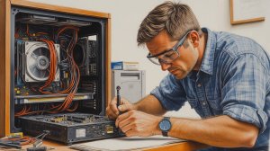 ремонт компьютера моего брата