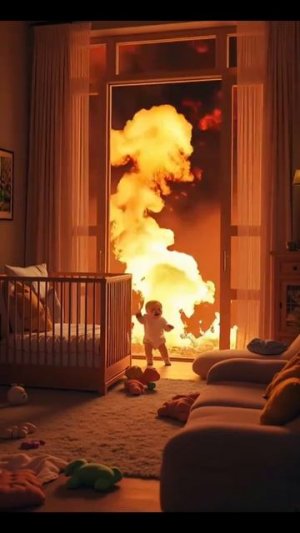 Рыжий котик спас ребенка