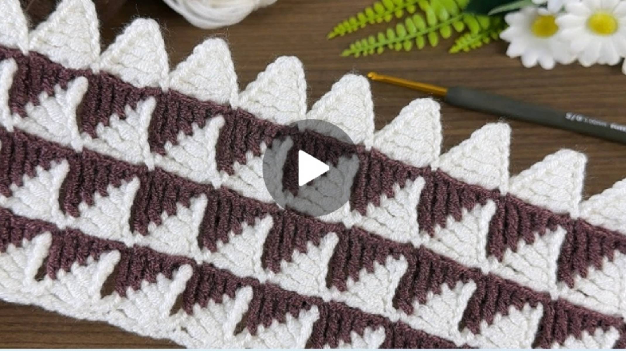 Узор крючком 🙂 #всевжизнисвязано #вязаниекрючком смотреть онлайн