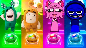 Coffin Dance Спрунки и Оддбодс 102 уровень - Мультики про Спрунке | МУЛЬТФИЛЬМЫ SPRUNKI в Tiles Hop