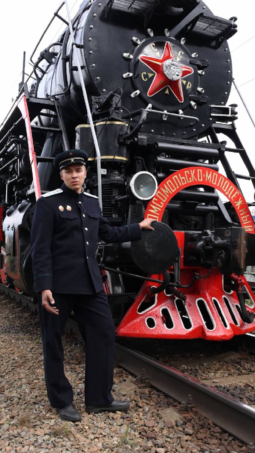 Легендарный паровоз ЛВ в новой рубрике "Человек и паровоз" смотреть онлайн