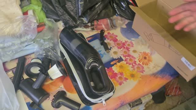 Обзор распаковки Пылесос для автомобиля аккумуляторный беспроводной смотреть онлайн