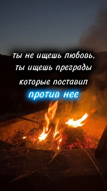 ты не ищешь любовь, ты ищешь преграды, которые поставил против неё