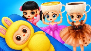 Лабубу попал в Игры Кальмара ! Куклы ЛОД ОМГ !