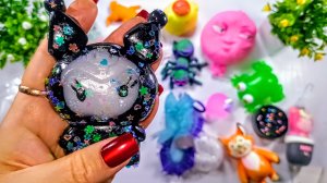 АСМР РАСПАКОВКА сквишей 🥰 ТАБА СКВИШИ лапки 🐾 приятные звуки АСМР сквишей и антистрессы 🥰