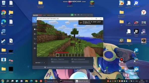 minecraft hex удалось заити в мир