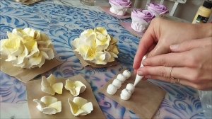 Мастер класс по созданию разных зефирных цветов🌺! Все секреты! 💕