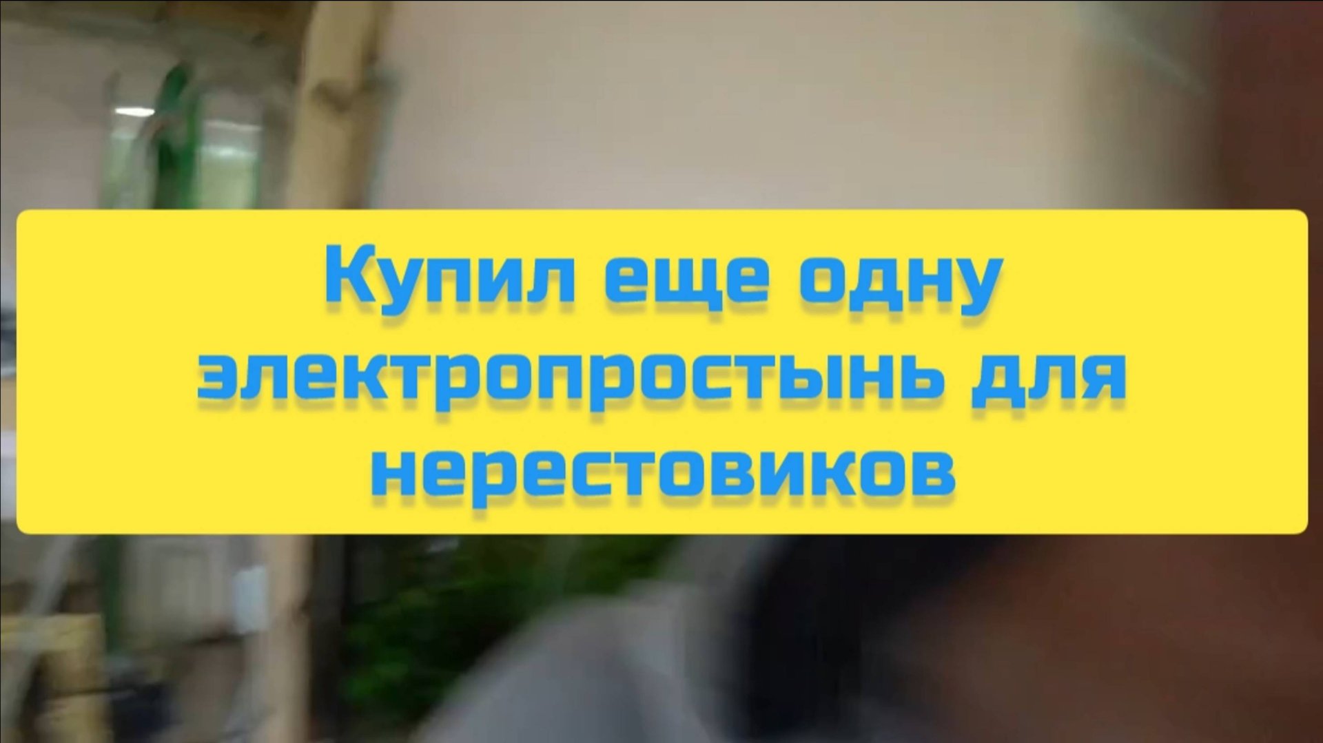 КУПИЛ ЕЩЁ ОДНУ ЭЛЕКТРО ПРОСТЫНЬ ДЛЯ НЕРЕСТОВИКОВ смотреть онлайн