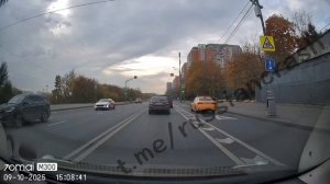 ДТП в Москве с таксистом