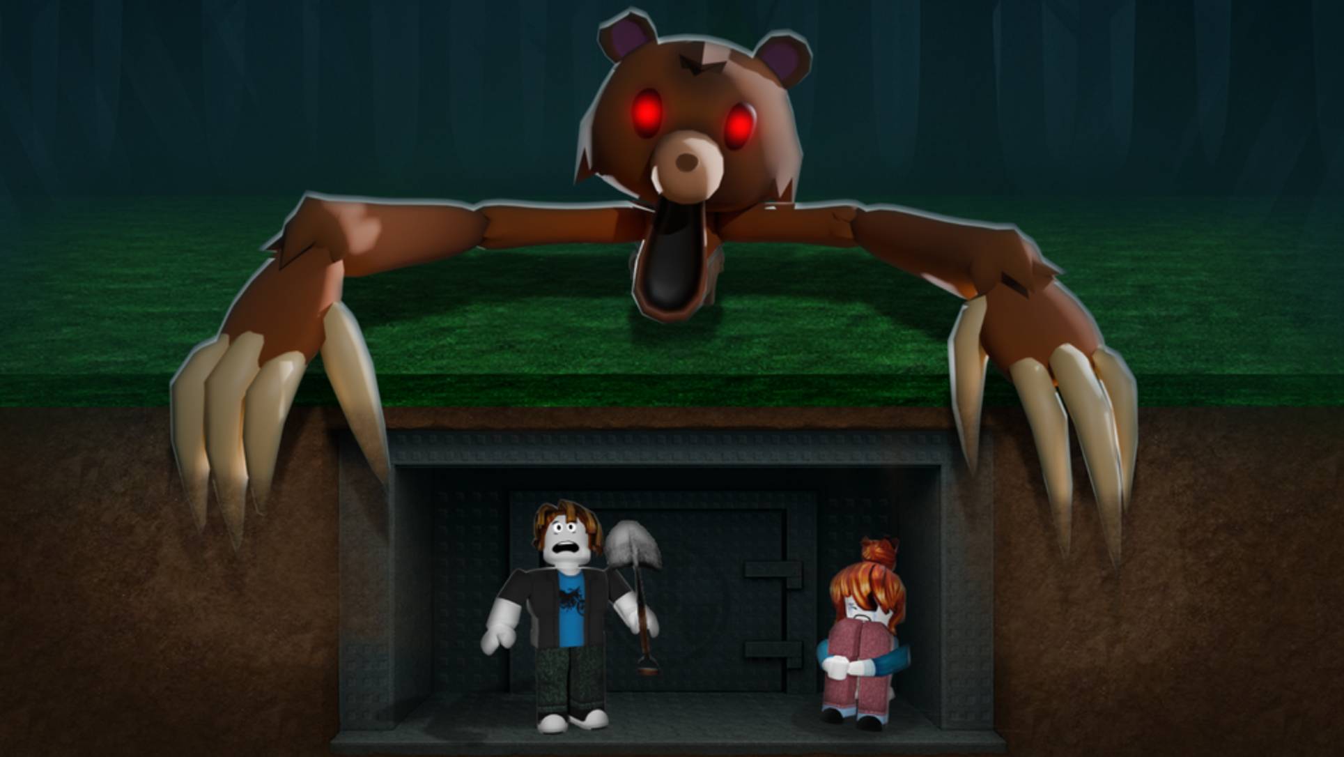 30 ночь в игре ВЫЖИТЬ 99 ДНЕЙ В БУНКЕРЕ ROBLOX Rick Roblox 5 часть!!!