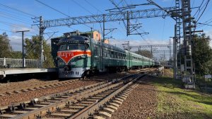 «Приветливая» Электропоезд  «Лахта» ЭР2К-980 на ст.Ланская, сентябрь 2025 года