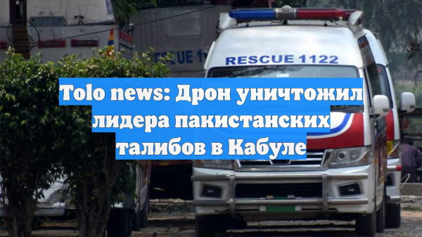 Tolo news: Дрон уничтожил лидера пакистанских талибов в Кабуле