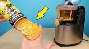 Что если бросить Чипсы в Соковыжималку? Я сломал Соковыжималку! Бедная соковыжималка! alex boyko