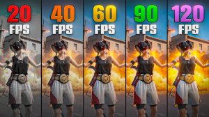 120 FPS vs 90 FPS vs 60 FPS vs 40 FPS ⚡️ PUBG MOBILE ⚡️ СРАВНЕНИЕ FPS