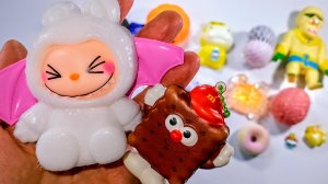 АСМР РАСПАКОВКА сквишей и антистрессы 🥰 ТАБА СКВИШИ лапки 🐾 приятные звуки АСМР 🥰