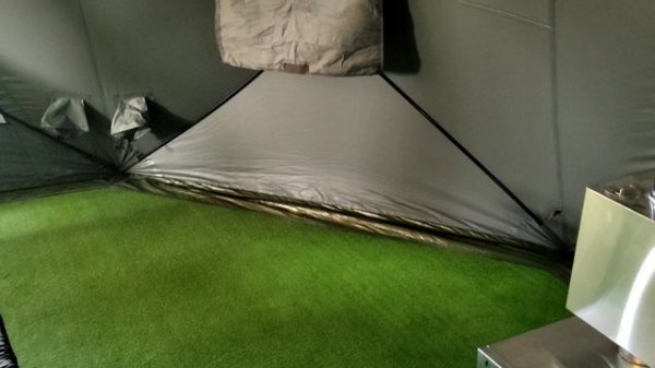 Расположение мебели в Yurta 5,0 Panorama от RUSTRAIL