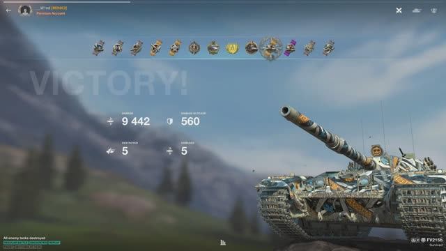 WoT Blitz • Tanks Blitz • FV215b • WoT Blitz лучшие реплеи