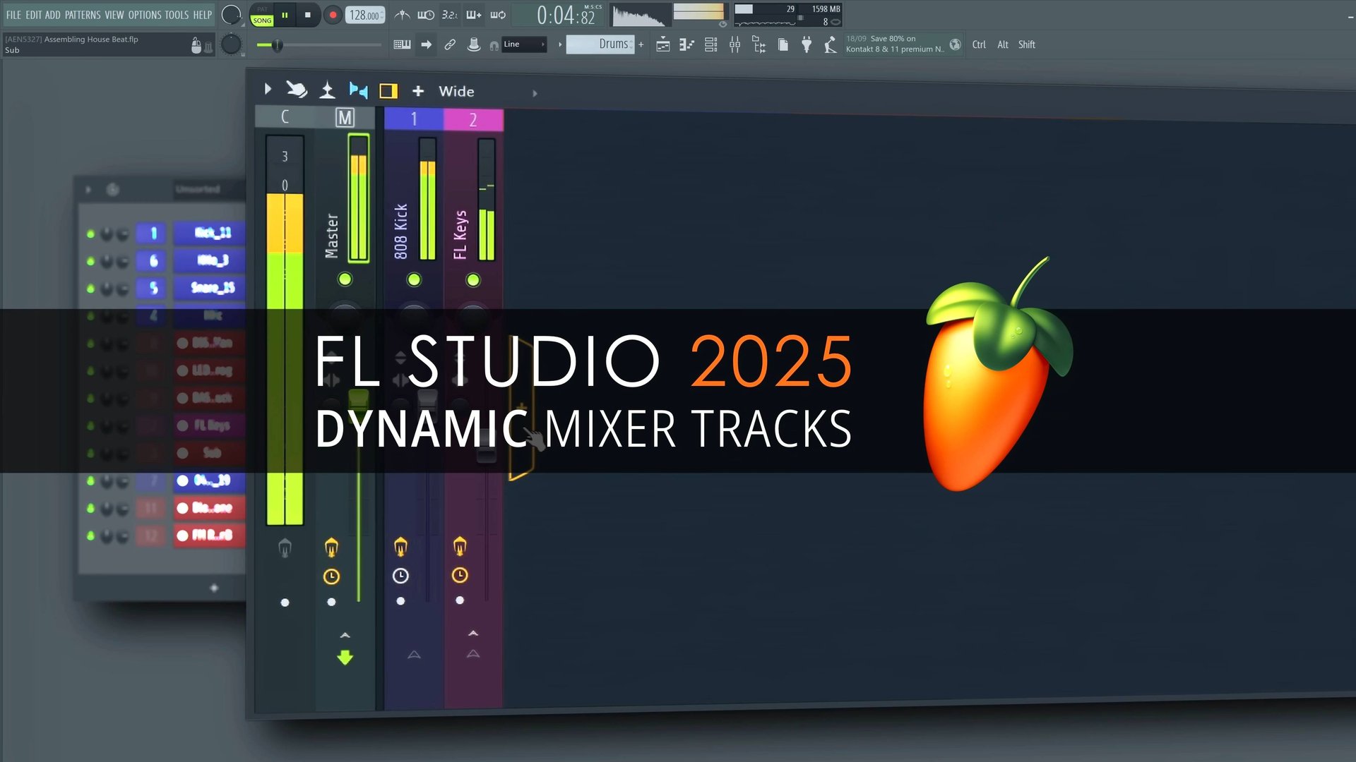 FL Studio 2025: Dynamic Mixer Tracks