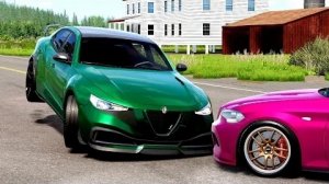 Автокатастрофы на высокой скорости #263 - BeamNG Drive