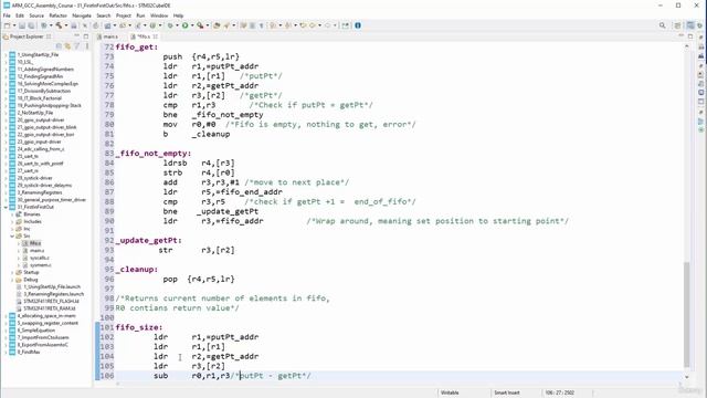 Section 14- Working with Data Structures, Lecture 105- Programming - Implementing the FIO Size Func смотреть онлайн