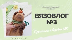 Вязовлог №3: "Проклята на воровство МК" / Вязаные игрушки крючком: капибара, пчелки, мандрагоры /