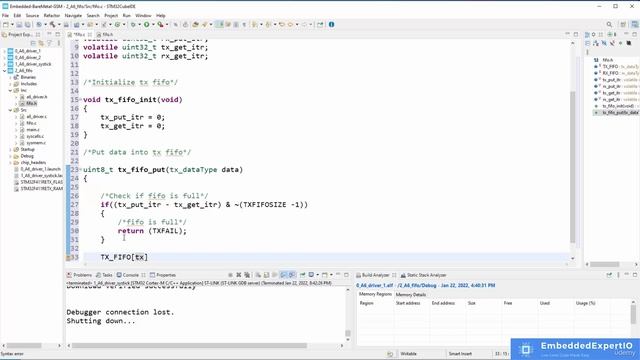 Section 14- Working with Data Structures, Lecture 100- [OPTIONAL] Implementing the FIFO in C (Part смотреть онлайн