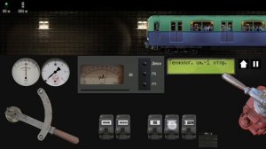 Поздка на поезде метро типа Д. До станции "Дачное". Симулятор Ленинградского метро 2D