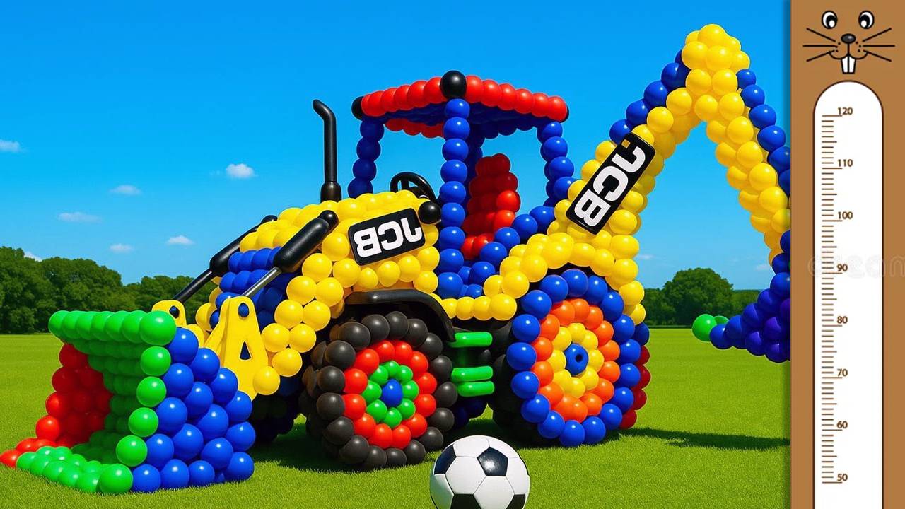 Мультики для детей. Трансформация ярких шариков в машинки с клоуном. Мультики для малышей смотреть онлайн