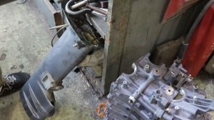 Установка водомётной насадки на лодочный мотор с длинной укороченной ногой