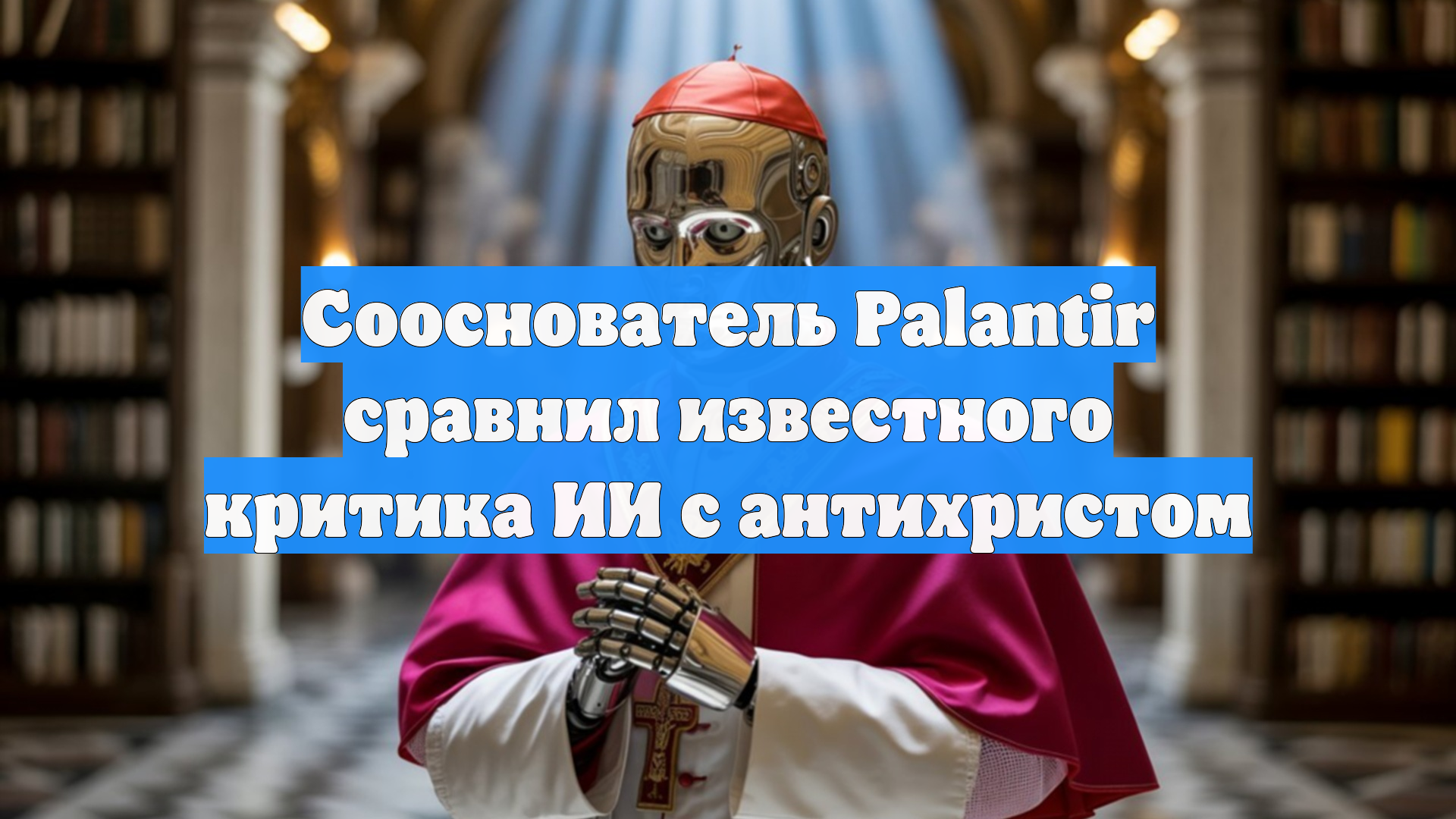 Сооснователь Palantir сравнил известного критика ИИ с антихристом