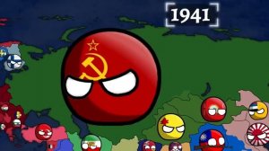 History of Russia and Its Neighbours(1900-2022) Countryballs