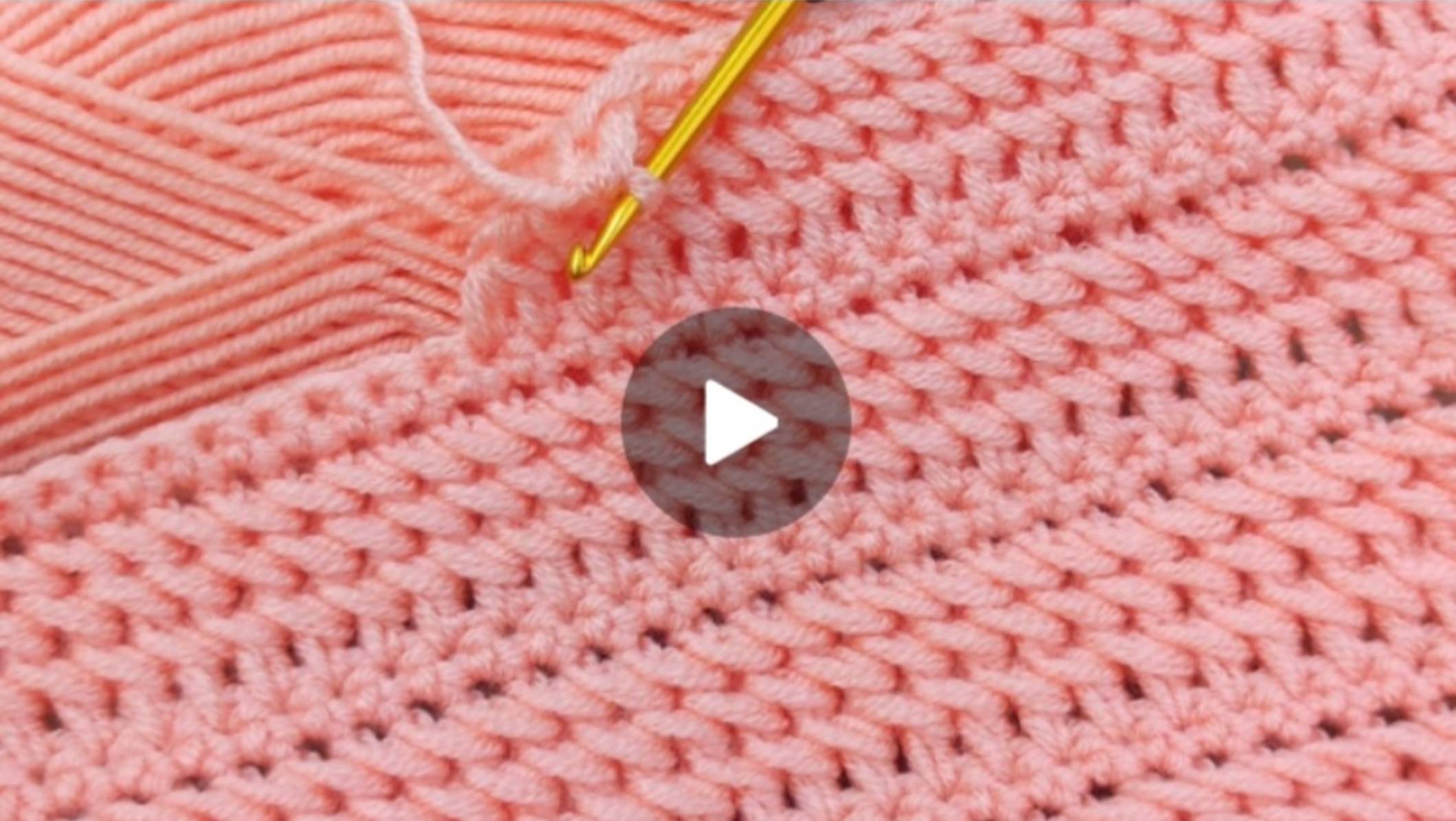 Узор крючком 🙂 #всевжизнисвязано #вязаниекрючком смотреть онлайн