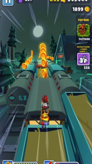 Призрачный город Хэллоуин в subway Surfers