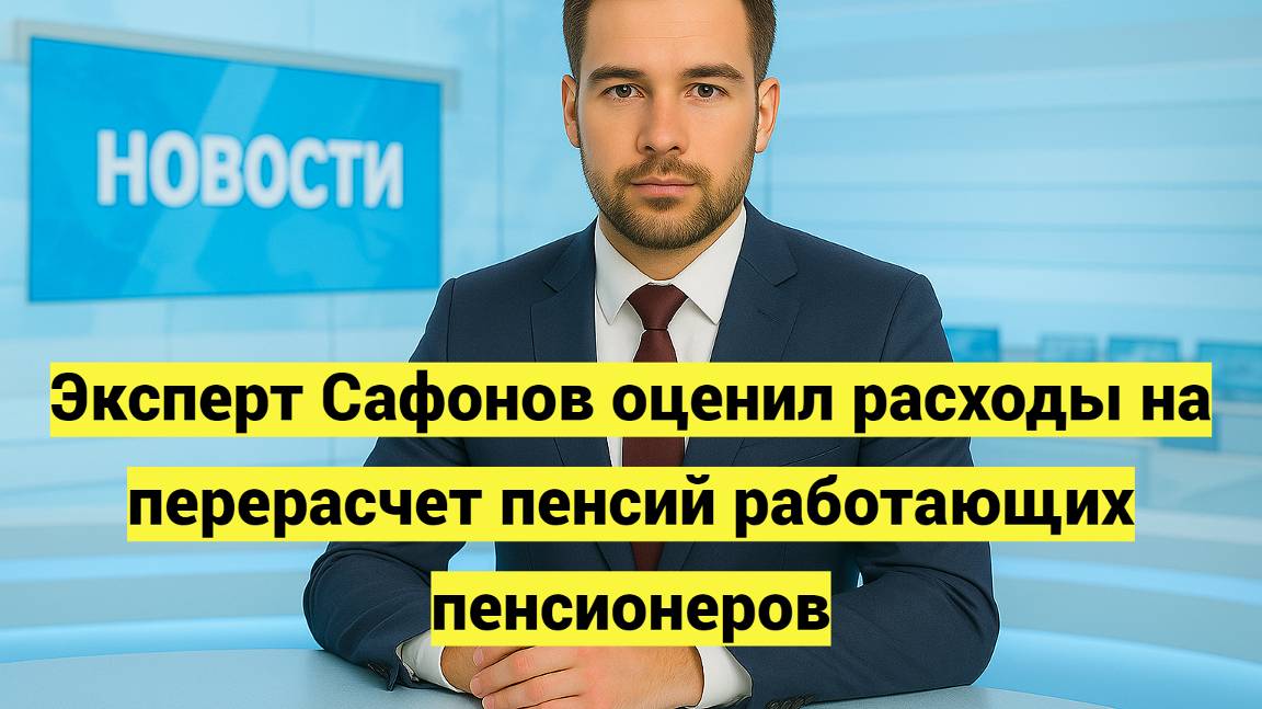 Эксперт Сафонов оценил расходы на перерасчет пенсий работающих пенсионеров смотреть онлайн