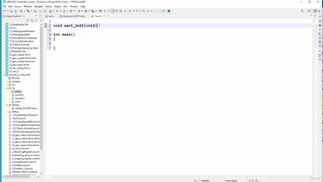 Section 11- Developing Universal Asynchronous Receiver-Transmitter(UART) Driver, Lecture 88- Progra смотреть онлайн