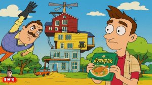 ШОУ ПРИВЕТ СОСЕД!ЕМ ДОШИРАК, ЗАСАНЕЦ ЛЕТАЕТ В МЕГАДОМЕ!ИГРА HELLO NEIGHBOR ПРОХОЖДЕНИЕ МОД MR.VASILY