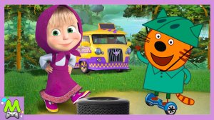 Три Кота против Маши и Медведя.Поможем Котикам и Маше в Мини-Играх.Кто Лучший Помощник