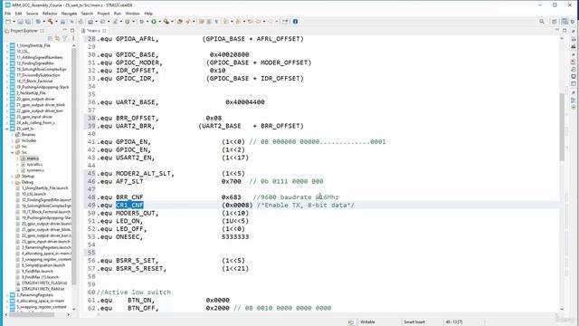 Section 11- Developing Universal Asynchronous Receiver-Transmitter(UART) Driver, Lecture 86- Progra смотреть онлайн