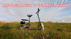 Мото самокат с чермета ожил. Отдал племяннику.