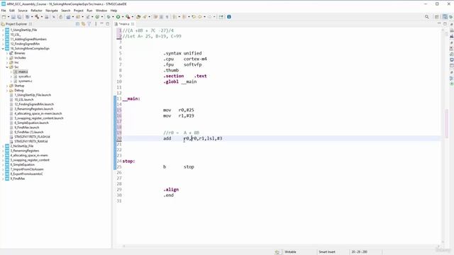 Section 6- Arithmetic and Logic Instructions, Lecture 55- Programming - Solving a More Complex Equa смотреть онлайн
