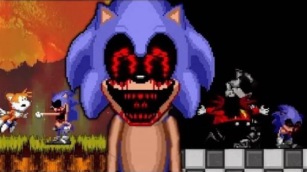 Sonic exe Re-Application очень имбовая и прароботанная игра