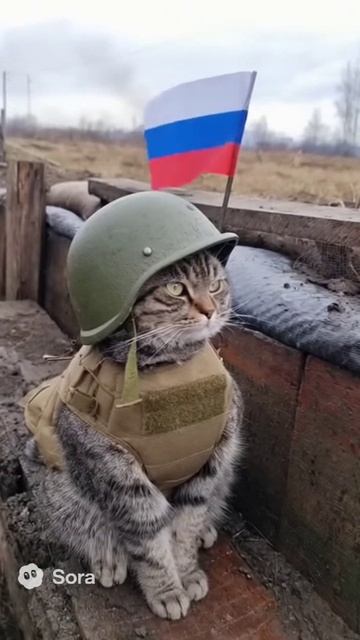 Даже кошки за нас, потому что за нами правда 🔥