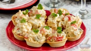 Порционно лакомничаем. ТАРТАЛЕТКИ С ПТИЦЕЙ И ГРИБАМИ