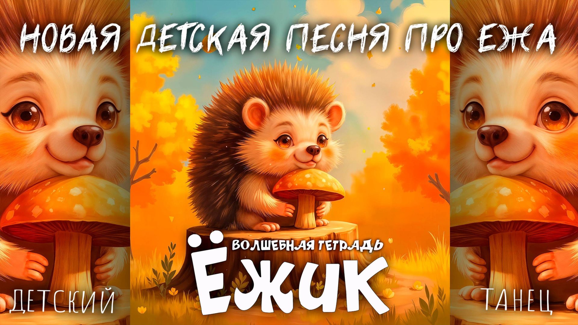 Волшебная тетрадь. ЁЖИК. Новая весёлая детская песня про ежа, ёжика и жизнь в лесу. Детский танец. смотреть онлайн