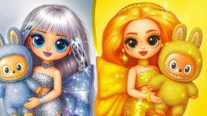 Золотая и Серебряная Куклы ЛОЛ растут! Поделки Лабуба для кукол ЛОЛ