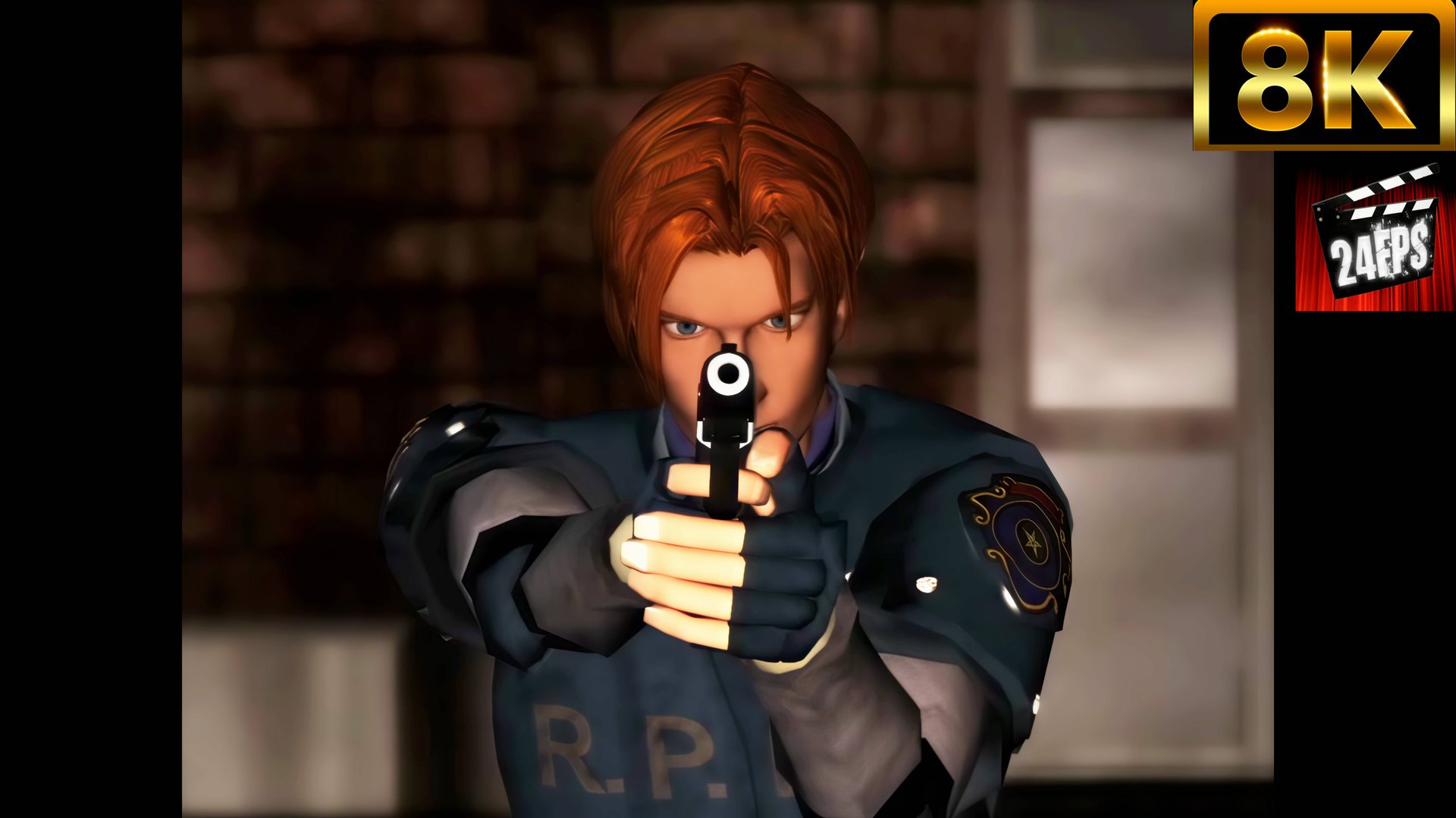 Resident Evil 2 (1998) - Леон Вступительный Ролик (Remastered CGI 8K) смотреть онлайн