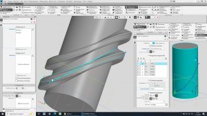 Шнек по точкам на поверхности в Компас-3D