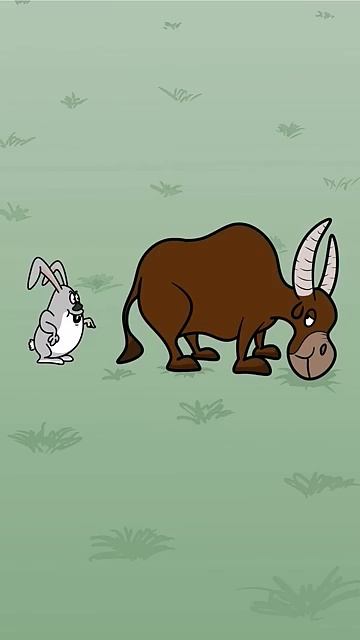 ЗАЯЦ и БЫК очень короткий мульт. #Shorts смотреть онлайн