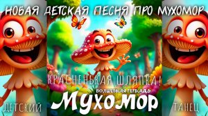 Волшебная тетрадь. МУХОМОР. Новая детская песня про мухамор, грибников и грибы. Детский танец.